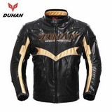 Men Winter Motocross Off-Road Jacket Cotton Underwear Cold-Proof Pu Five Protector Guards